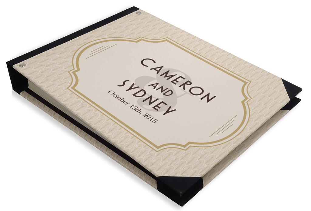 Darling Souvenir Blue Floral & Geometric Hardbound Cover Printed Anniversary Wedding Guestbook Scrap Book-7 X 9