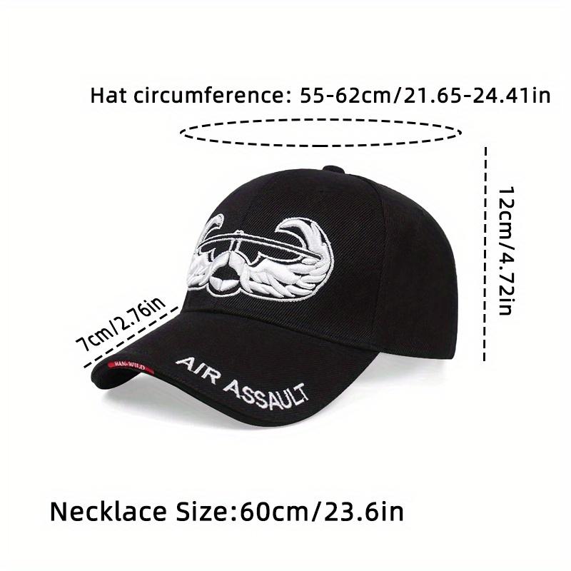 1pc Vintage Denim Baseball Cap, Trucker Hats and 1pc Necklace