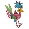 Metal Rooster Statue Colorful Art Rooster Yard Sculpture Decoration Elegant Garden Ornament for Pathway Patio Lawn
