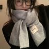 Solid Color Neck Warmer Thickened Winter Scarf Fashion Warm Scarf  Winter