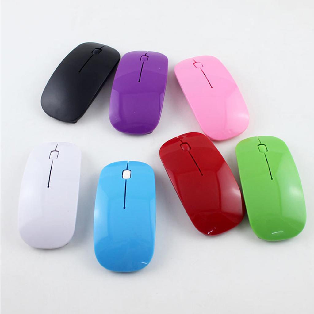 2.4G Wireless Mouse with USB Receiver Portable Wireless Mouse Battery Powered Cordless Mouse for Laptop PC Desktop
