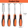 Professional 4 Pieces Wood Chisel Set 6/12/18/25mm for Woodworking Flat Chisels DIY Woodworking Woodcut Carving Knife Tools Set