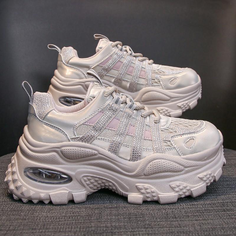 Small muffin mesh breathable women's shoes summer new fashionable versatile air cushion casual women's shoes