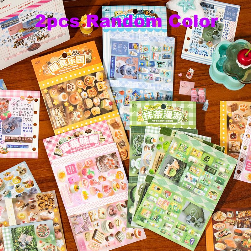 

Стиль Y2K 4 шт./набор M5 Наклейки с режущей пленкой Пищевой материал Ручной аккаунт DIY Декоративная наклейка Книга Декор Канцелярские наклейки