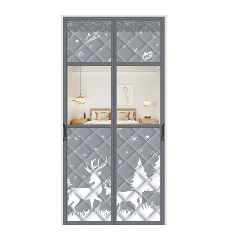 2026 New Winter Door Curtain Windproof Warm Partition Curtain Magnetic Door Curtain Punch-free Door Curtain Bedroom Block Curtain