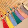 10Pcs Mini Tassel Silky Handmade Soft Tassels Diy Craft Jewelry Car Key Chain Decor Pendant Diy Craft Jewelry Making Accessories