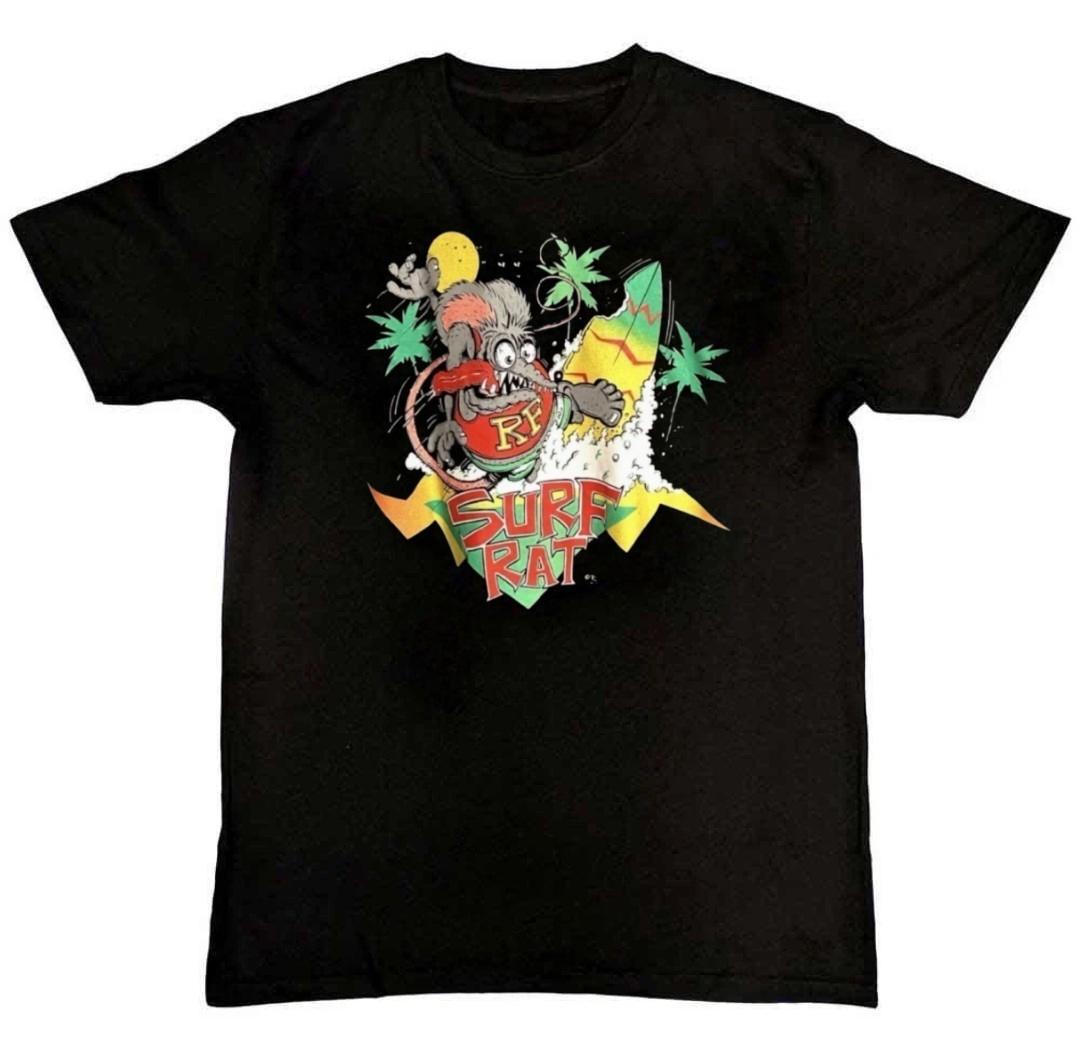 Rat Fink Ed Roth Motorcycle Rockabilly Surf Rat T-Shirt S