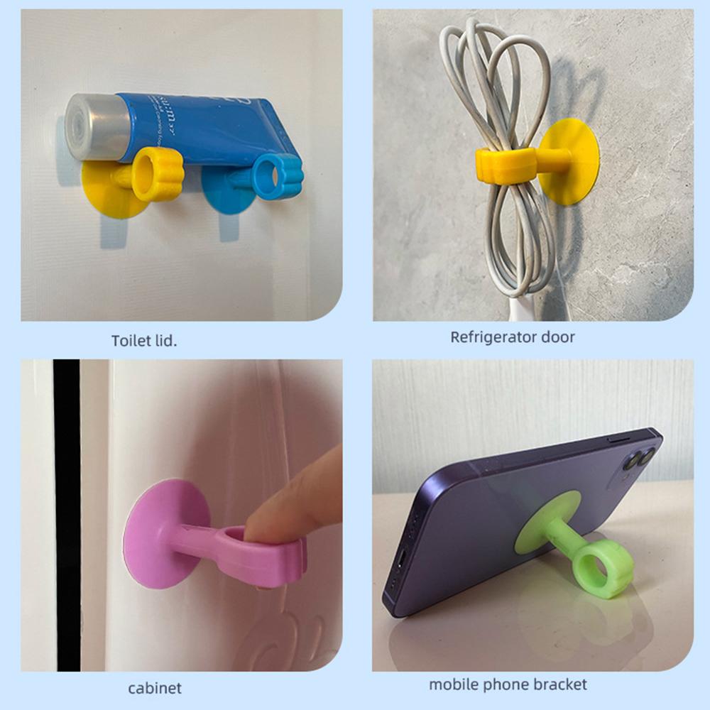 3cps Silicone Door Stoppers Anti-Collision Door Handle Cover Door Handle Bumper  Protecting Wall