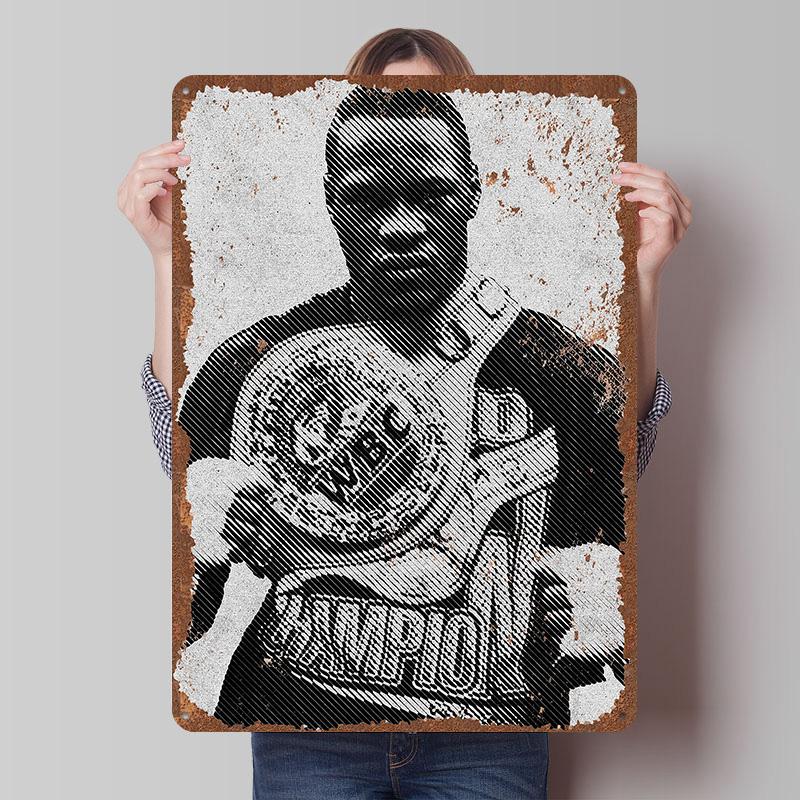 Deontay Wilder Boxer Metal Posters Custom Vintage Metal Signs Wall Art Tin Plaque for Man Cave Bedroom Decorations Home Decor