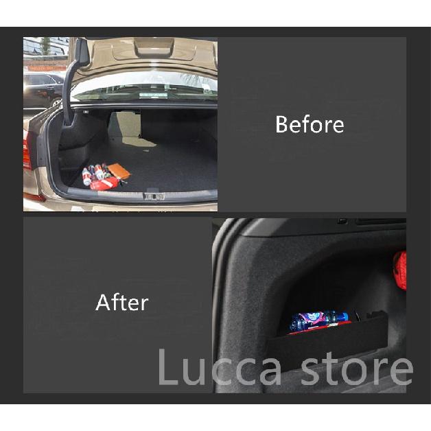 For VW Volkswagen Touareg 3 CR - Car Accessories Flannel Auto Trunk Side Storage Organizer Board Baffle Partitions