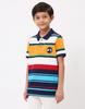MONTE CARLO Boys Yellow & Blue Collar Neck T-Shirt