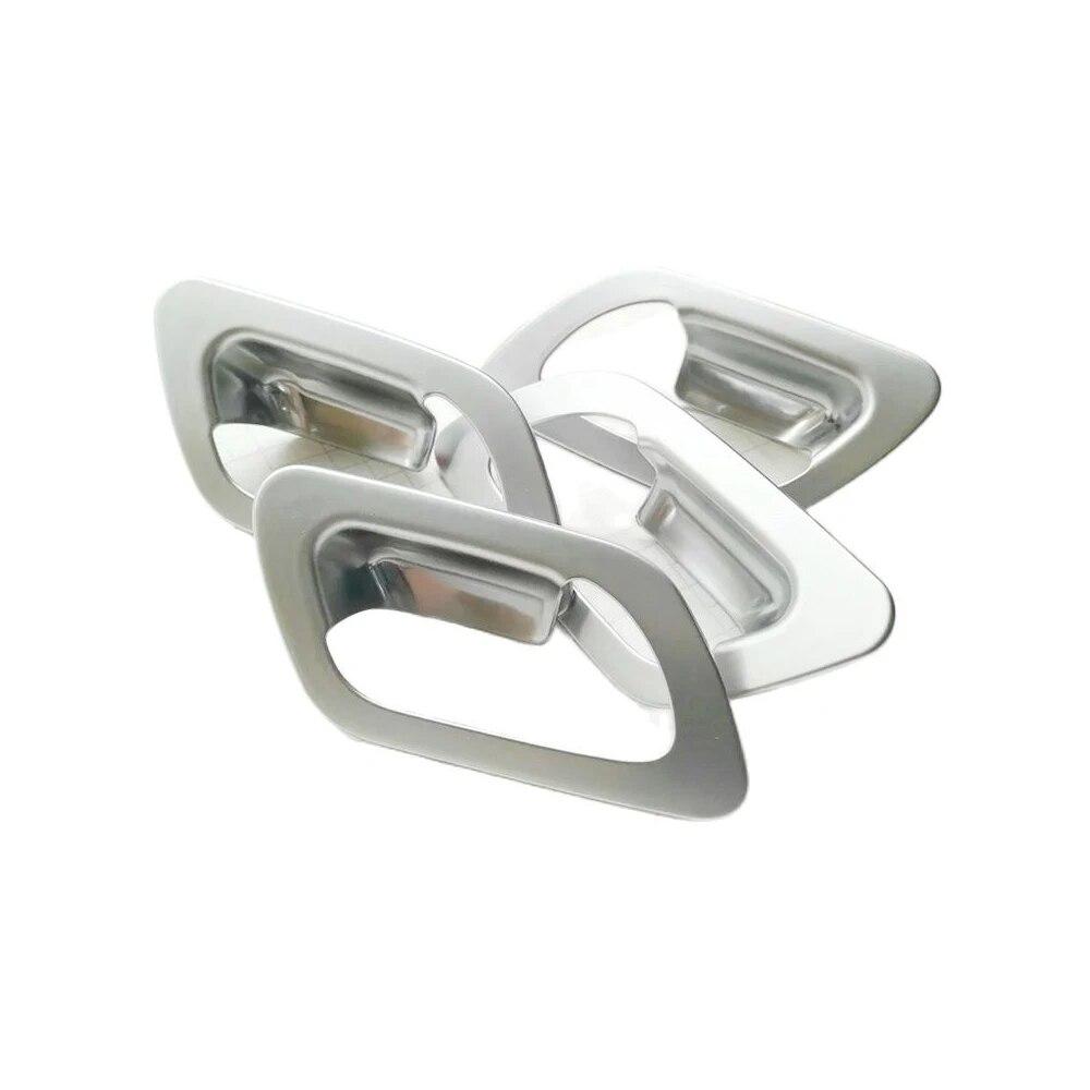 

Внутренняя дверная ручка, рамка, чаша, накладка, аксессуары, украшение, серебро, 2016, 4 шт., матовое для Citroen C4, ABS inner door bowl