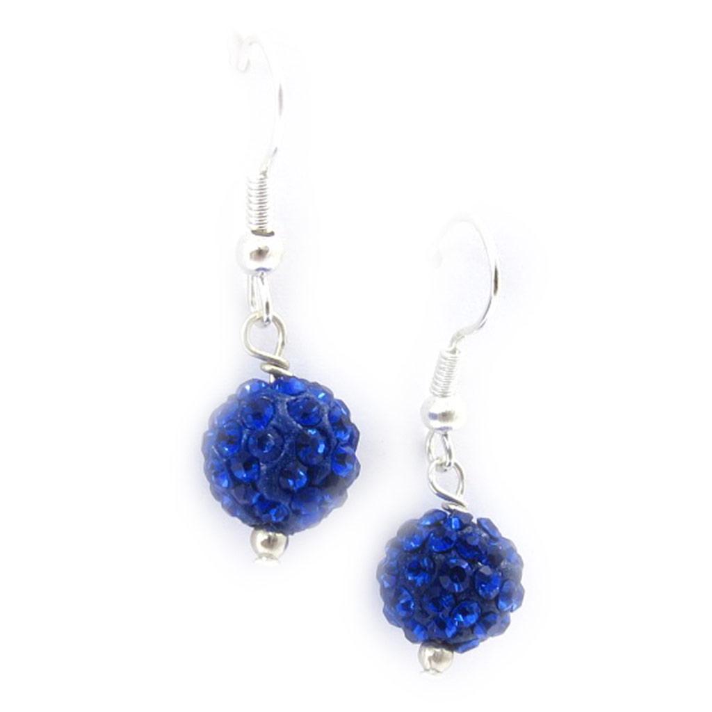 Les Trésors De Lily [K3238] - Sapphire Blue 'Sissi' Designer Earrings