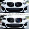 Tricolor Grille ert Trims Compatible with BMW G01 X3 2018- or G02 X4 - (Not fit for  X4 M40i) Accessories for 7-Beams Standard Kidney Grille