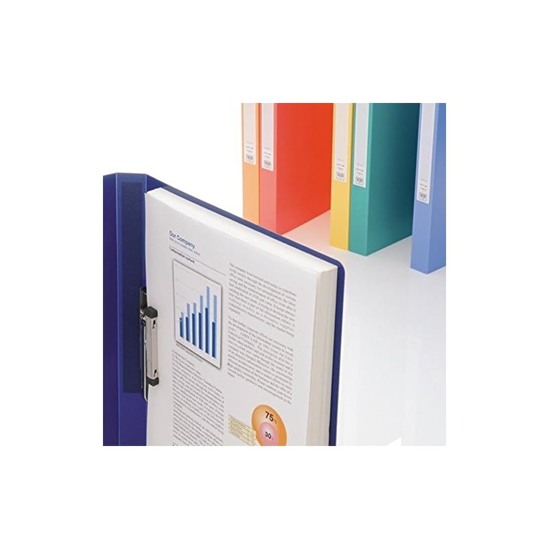 LIHIT LAB Binder, Punchless File, A4, Navy, F367-13