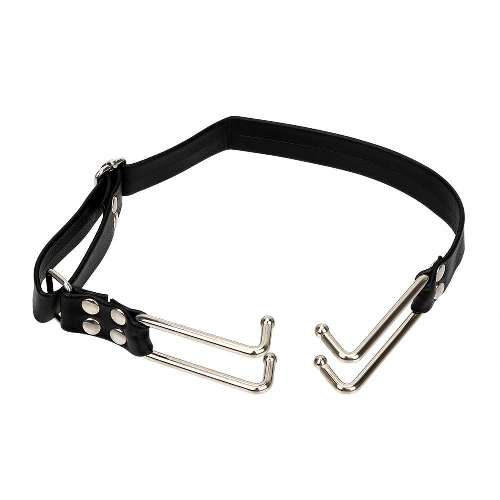 Open Mouth Hook Gag Head Harness  Kink Fetish Restraints Gags
