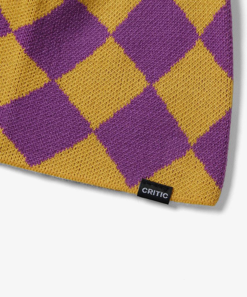 CRITIC Checker Board Beanie Orange