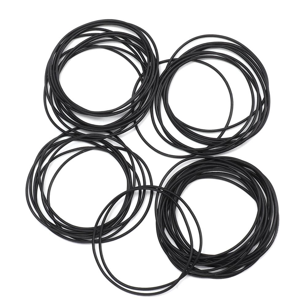 Rubber Material Watch Back Gasket Different Sizes 0.8mm Thickness O Ring Rubber Seal 500PCS/Bag Round Shape Waterproof Seal