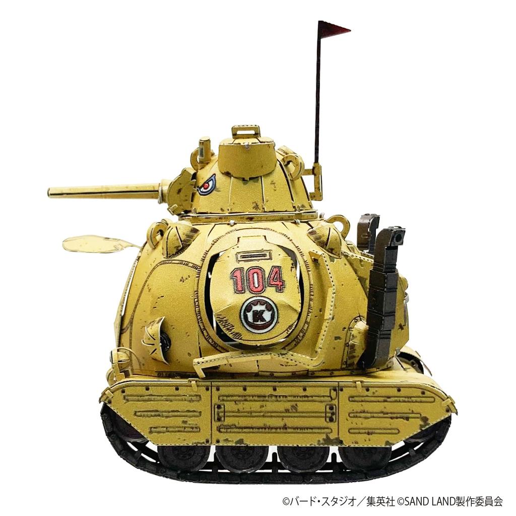 Tenyo Metallic Nano Puzzle Sandland Army Tank Corps 104 Stainless Steel Material No Adhesive Required Thickness Laser Processing Craft Work 3D Model