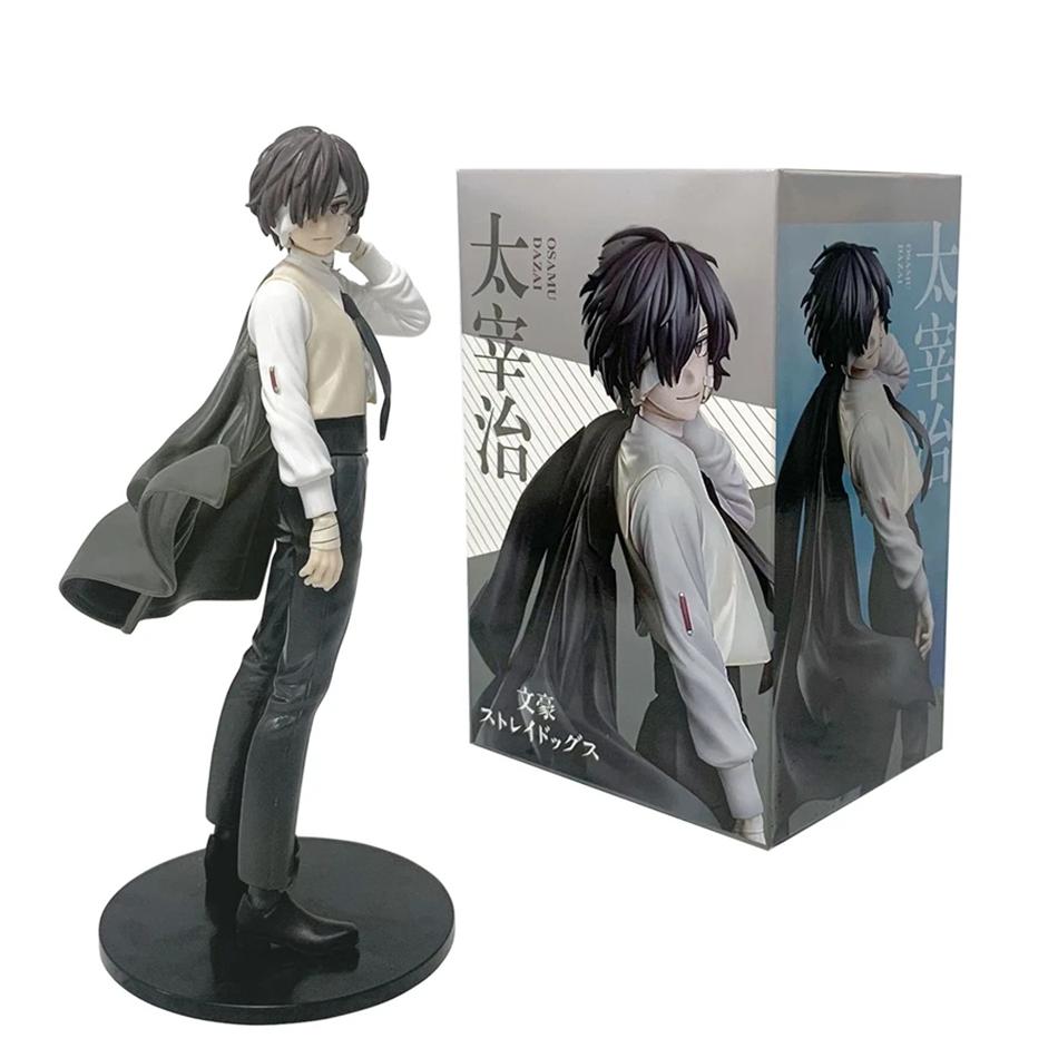 22cm Bungo Stray Dogs Nakahara Chuya Figure Dazai Osamu Action Figures Noodles Press Model PVC Collectible Toys Birthday Gifts