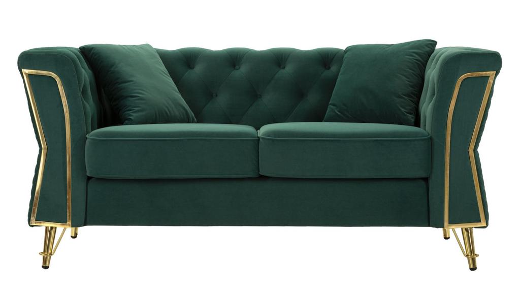 Sofa Emy Green With Cushionscm 162X83X76