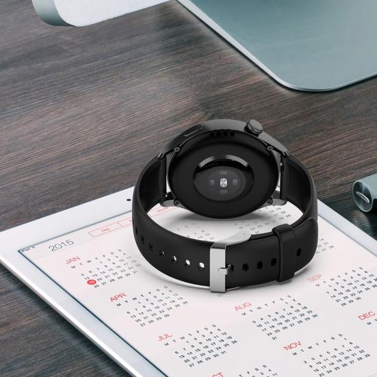 22mm Armbanduhrband Wasserdicht Smartwatch Austauschbares Schweißfestes Armband mit Edelstahlschließe