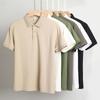 Summer New Solid Color Thin POLO Shirt Men's Business Casual Lapel T-shirt Men's Tops