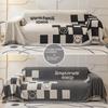 Chenille Sofa Cover Cloth Towel Nordic Geometric Pattern Hair Blanket Sofa Cover Universal Sofa Cushion