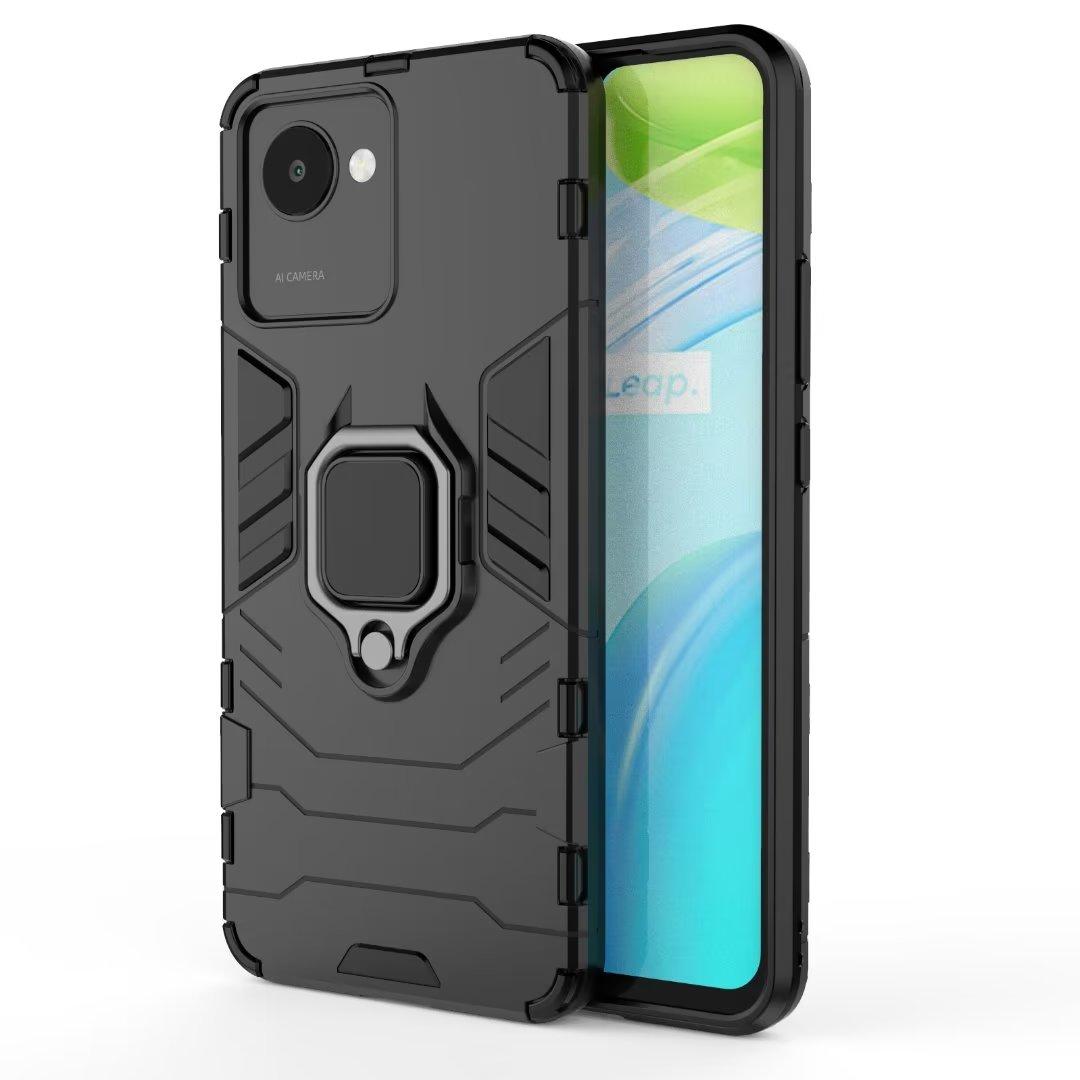 

Для Realme C55 C53 C30 C 30 RealmeC30 RMX3581 противоударный жесткий чехол-подставка с кольцом для телефона задняя крышка