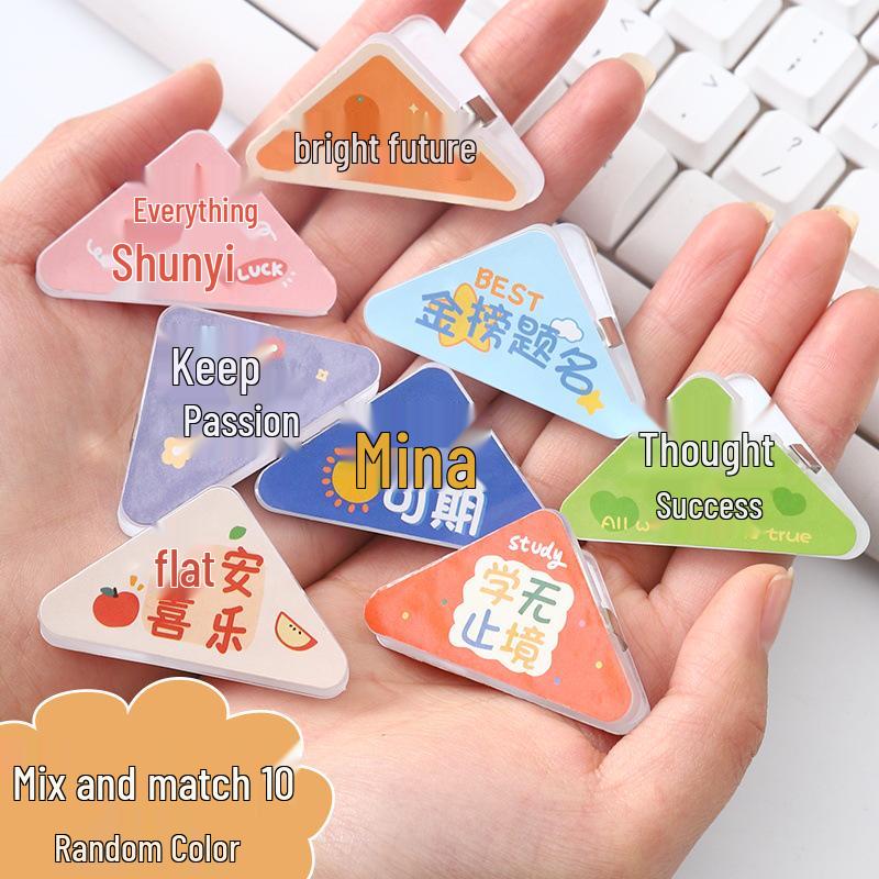 

Multifunctional Creative Triangle Book Clip - Right Angle Corner Clip with Free Shipping