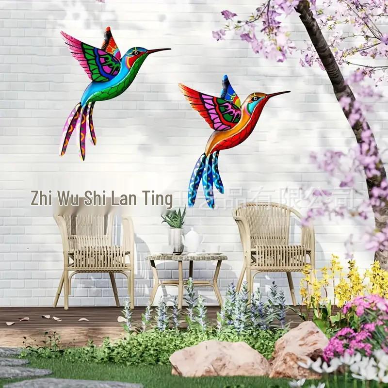 Hummingbird UV Iron Art Garden & Room Animal Wall Decoration Ornaments – Festival Gifts
