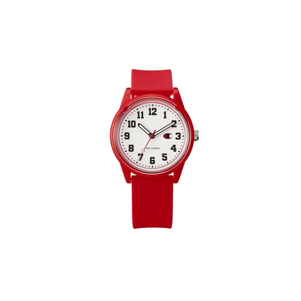 Champion Analog Solar Urethane Red Watch, Powered, Waterproof, Strap, R05A-501VK,