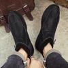 Leather Fashion Men High Top Shoes 2024 Mens Slip On Ankle Boots Male Comfortable Walking Shoe Desert Boots