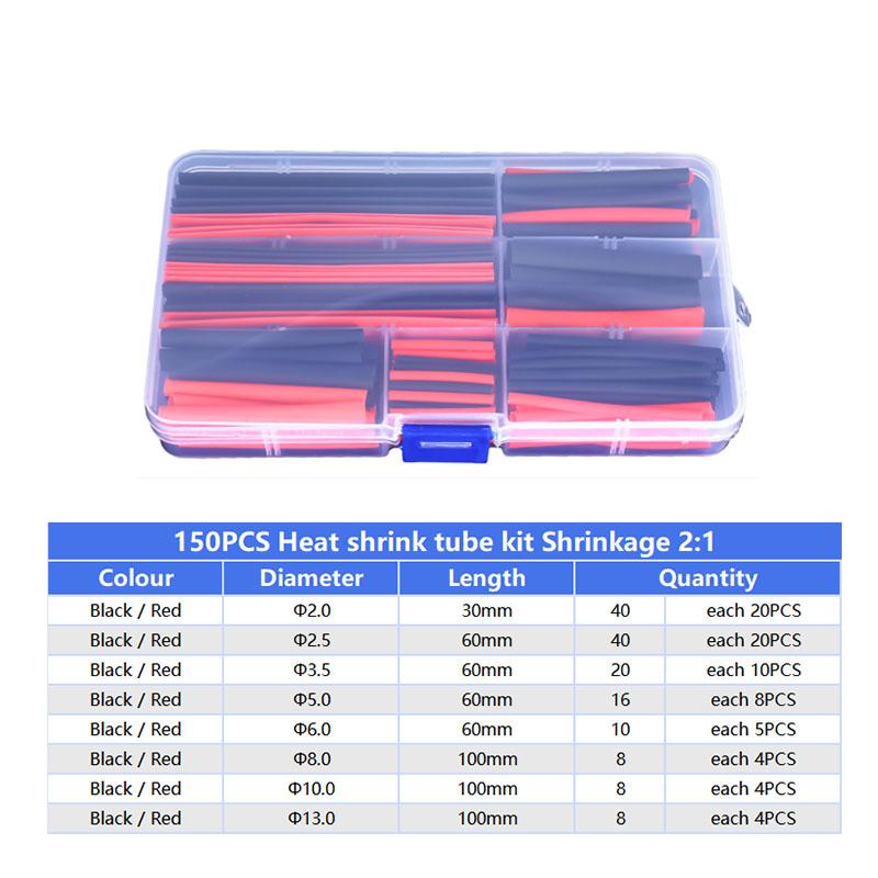 Heat Shrink Tube Shrink Wrapping Assorted Kit Wire Cable Thermoretractile Sleeving Thermoresistant Tube Insulation