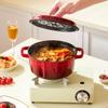 GLASSLOCK 2.8L Red Flame Enamel Pot