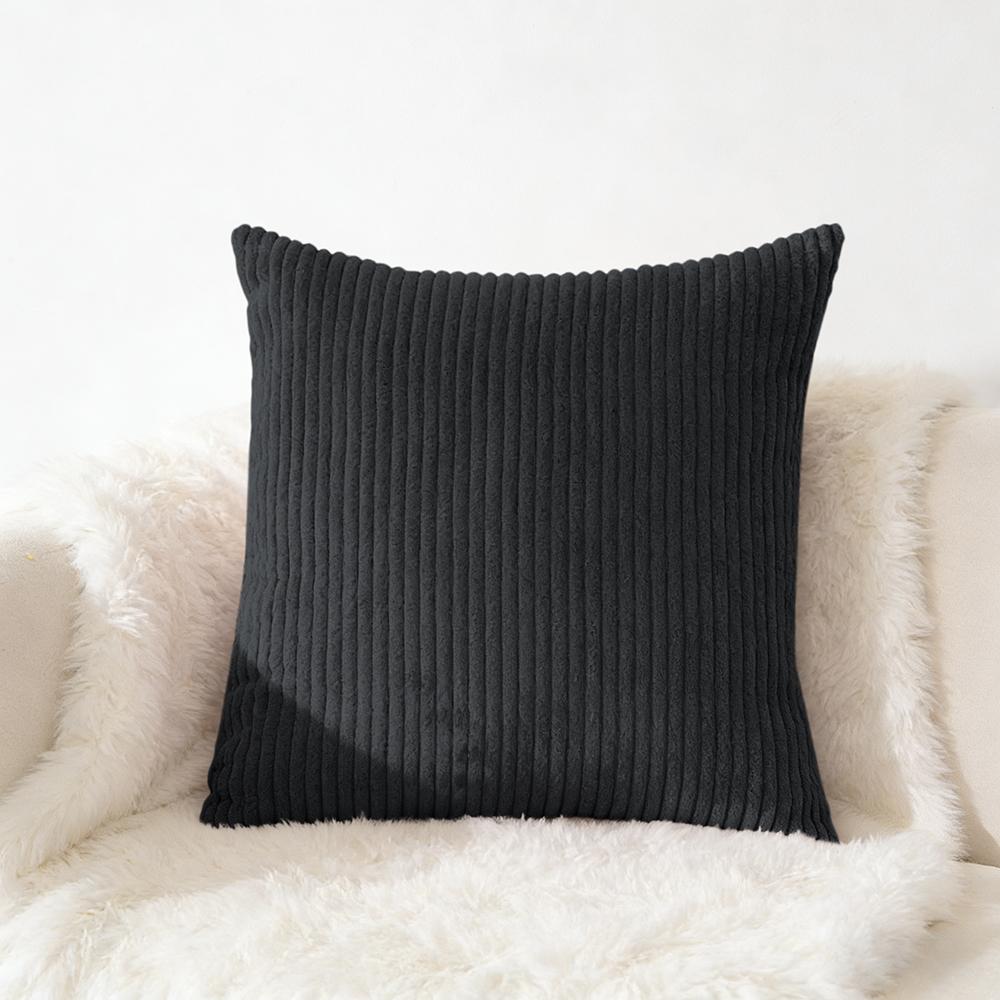 Cord Kissenbezug 40x40 45x45 50x50cm Weicher Plüsch Flanell Kissenbezug Flauschiger Sofakissenbezug für Sofa Wohnzimmer Dekoration
