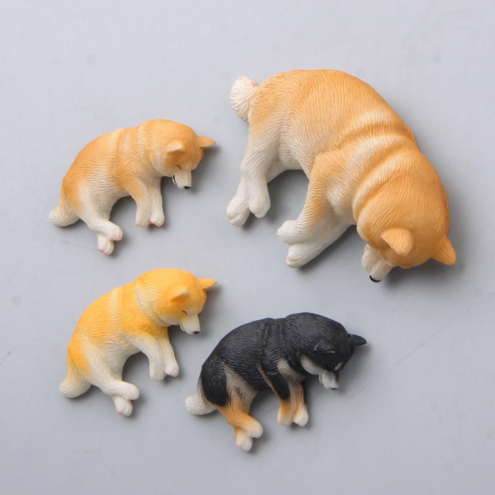 And Husky Siberian Shiba Inu Ornament Resin Refrigerator Magnet For Decor Home