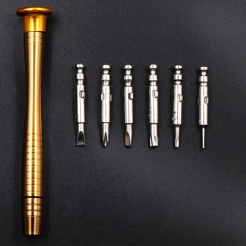 25-in-1 Portable Screwdriver Set with Leather Bag for Electronics and Watches