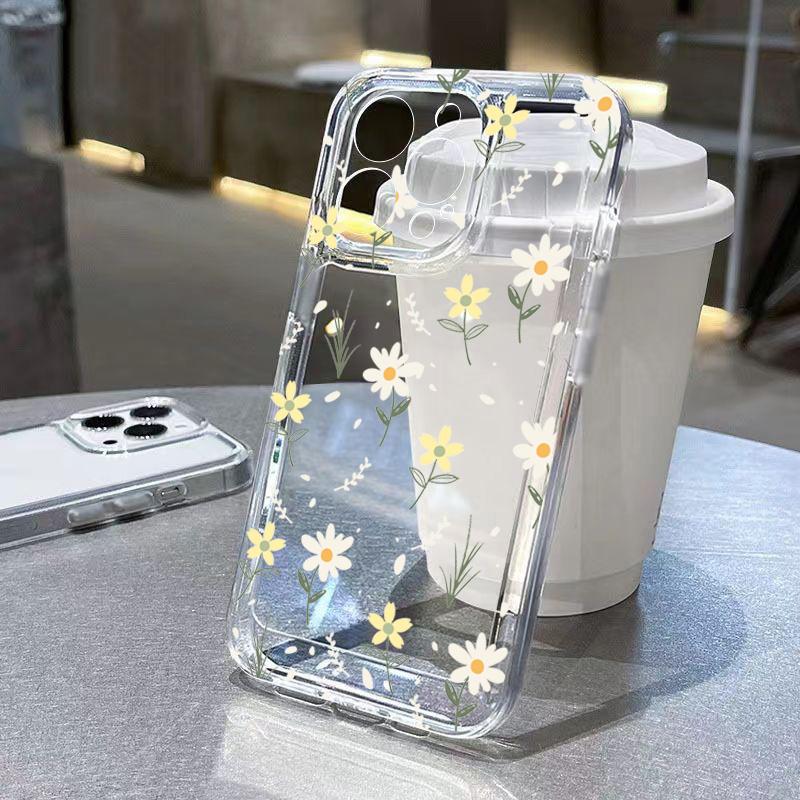 

Honeybee Flower Soft Clear Phone Case for Samsung Galaxy A55 A35 A25 A15 5G A24 A23 A22 A32 A52S A71 A72 A51 4G Cover A22 M22