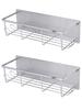 Magnetic Bathroom Storage Rack, Strong Magnet, Large Capacity, Stainless Steel, Rustproof, Wall Mounted, Non-Slip, Easy Installation (Stainless Steel,