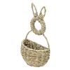 Easter Bunny Basket   Woven Hanging Unlined Wall   Spring Decor for Flowers Gifts