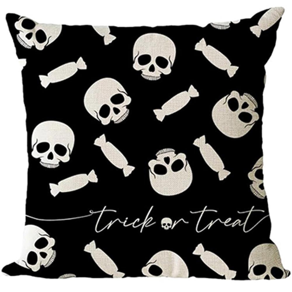 

Жуткие наволочки на Хэллоуин: Дизайны с призраками, черной кошкой, вороном и черепом - Сладкое или гадость! Чехол на подушку дивана, подарок 16x16Inch