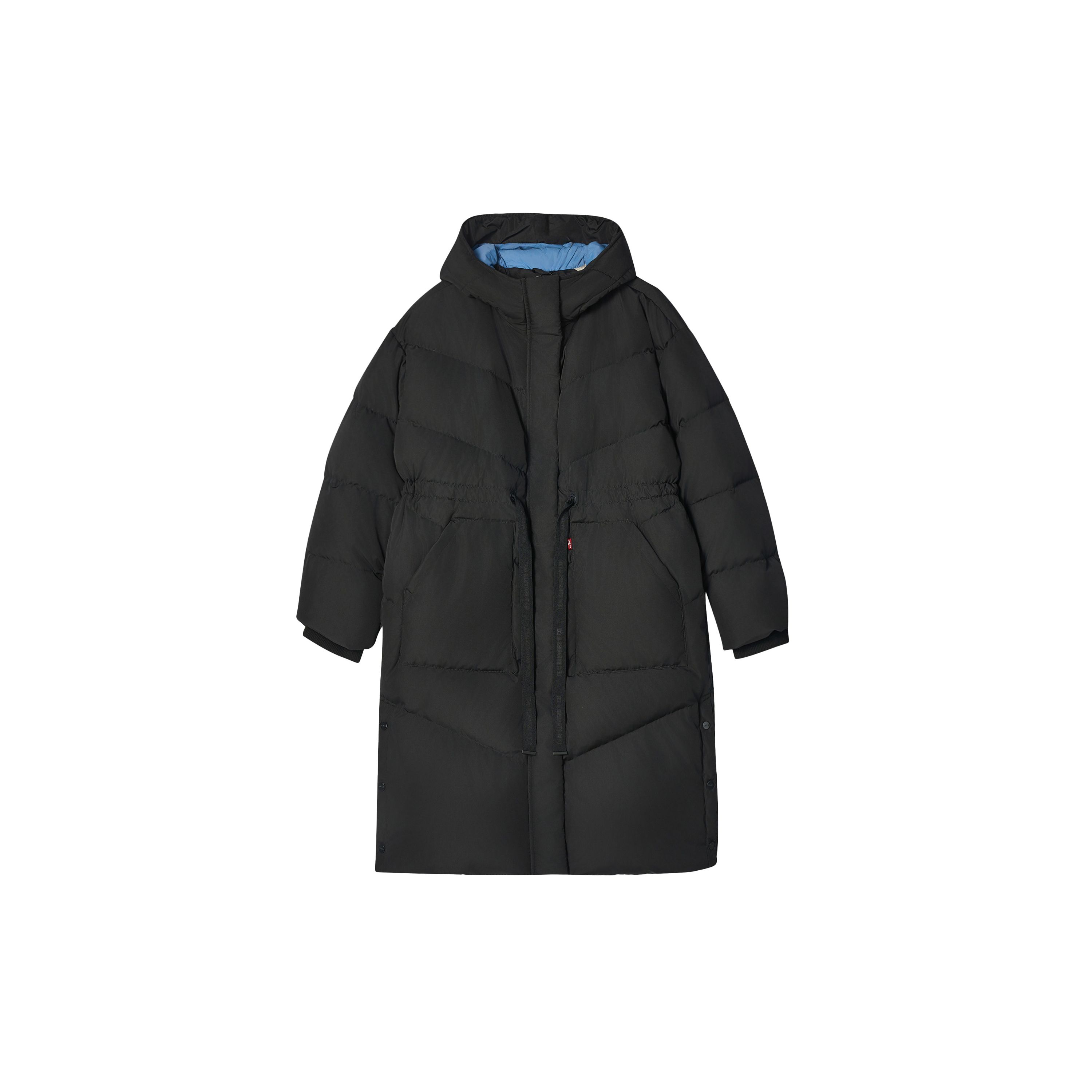 Levis Зимняя теплая серия Стильный универсальный расслабленный длинный пуховик Женская верхняя одежда 0051G-0002 S