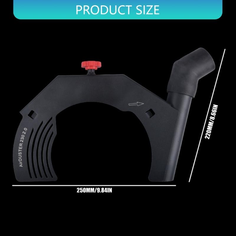 Odolnost Kryt proti prachu pro brusky s povrchy odolnými proti opotřebení pro prodloužené použití Pasuje na sběrače 115mm 125mm 230mm