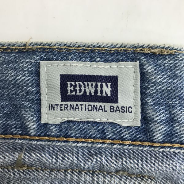 Made In Japan EDWIN No.403 Denim Pants W33 Men Blue Inseam 77cm(USED)
