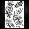 Water Transfer Women Black Chest Feather Tattoos Stickers Girls India Floral Temporary Tato Fake Sketch Arm Lace Tattoo Supplies