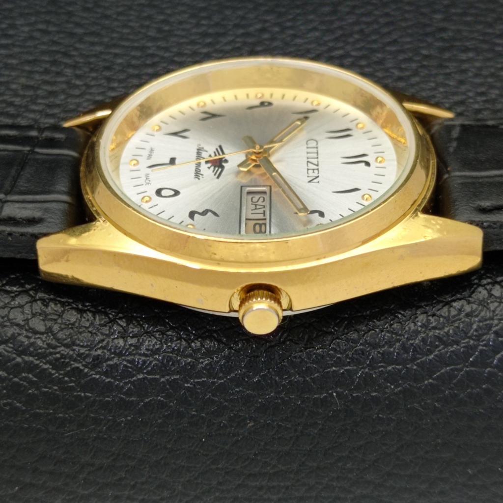 AUTOMATIC VINTAGE REFURBISHED CITIZEN 8200 JAPAN MENS SILVER WATCH A436286-2 R128-a436286