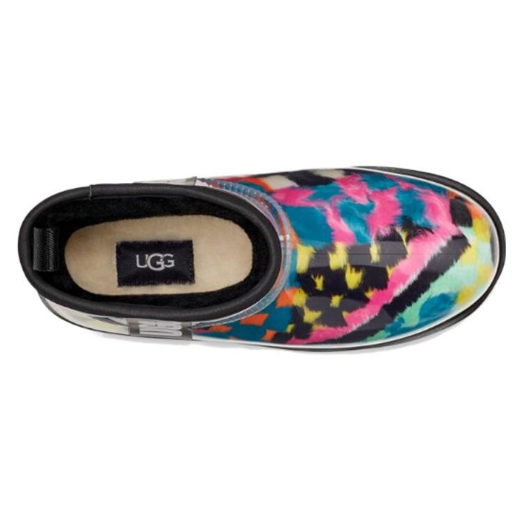 UGG Women Classic Clear Mini Boot Checks Black Multi 1135530-BLKM