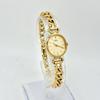 Used [New Battery] SEIKO Ladies Watch Gold Oval Curb Chain 1221-5570 4000825