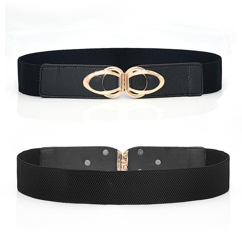 Canvas Elegant Fashion Waist Belt With Alloy Buckle For Women Office Casual